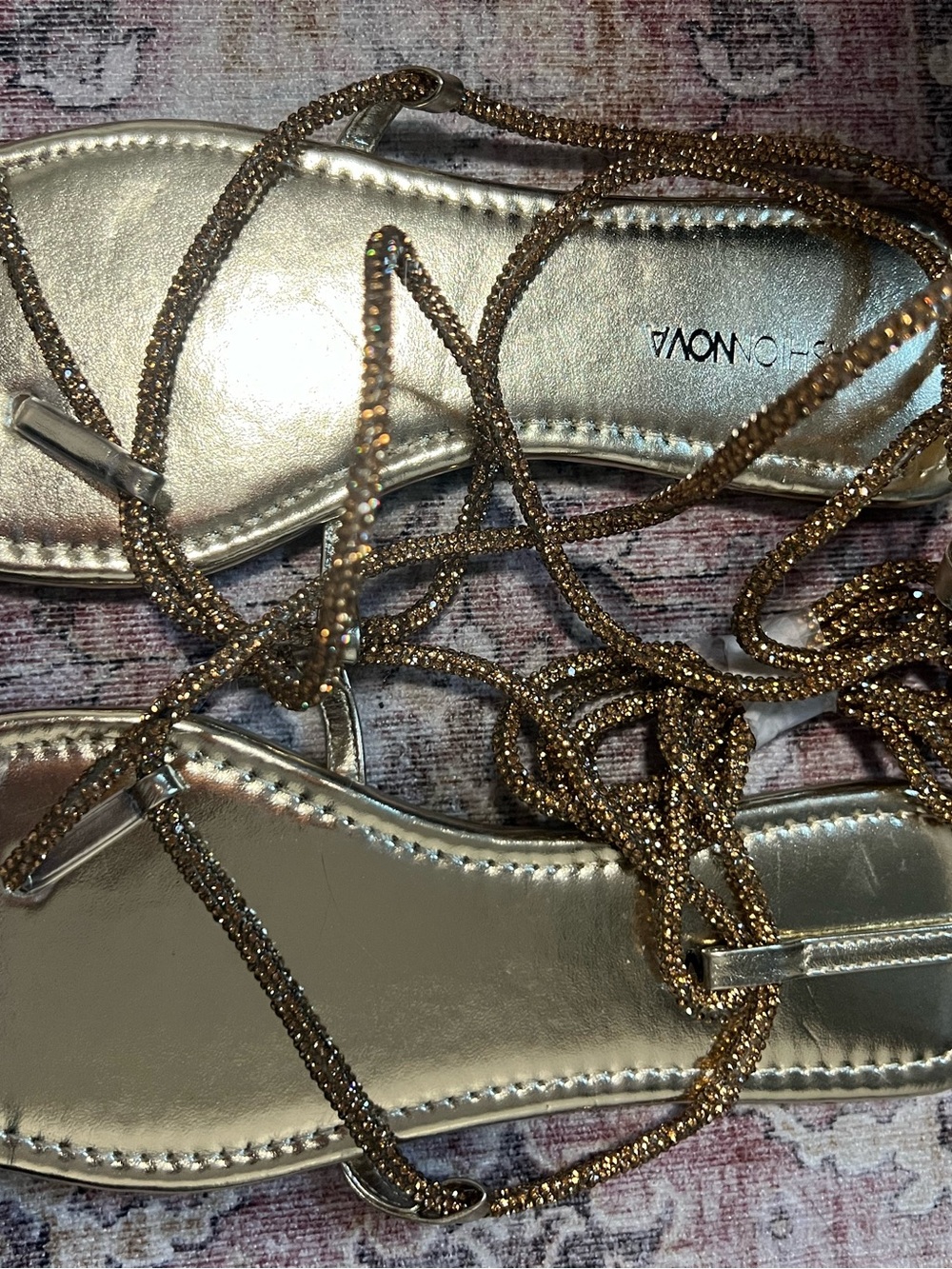 Gold Sandals - Picture 2 of 4